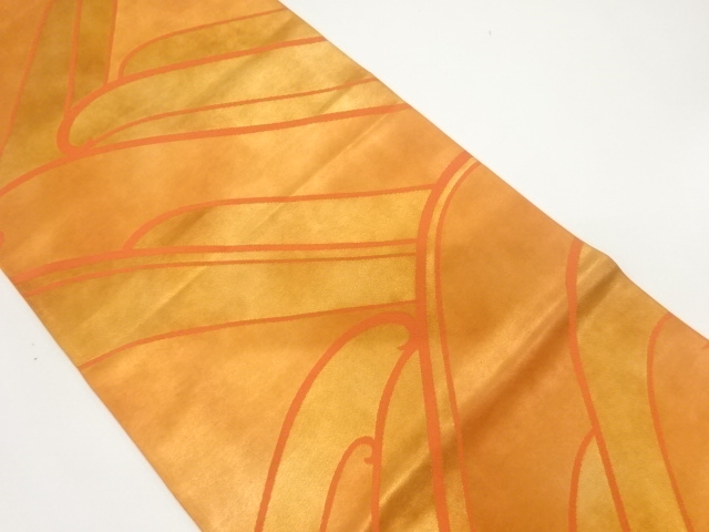 JAPANESE KIMONO / FUKURO OBI / SILK / WOVEN WAVE